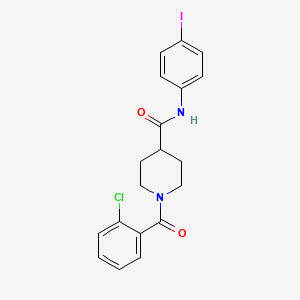 1-(2-chlorobenzoyl)-N-(4-iodophenyl)-4-piperidinecarboxamide