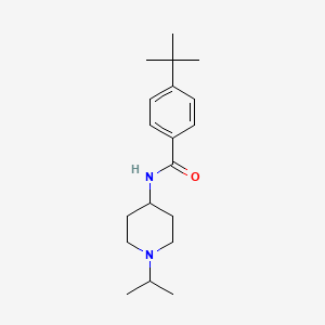 molecular formula C19H30N2O B4906280 4-tert-butyl-N-(1-isopropyl-4-piperidinyl)benzamide 