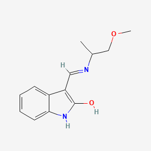 3-{[(2-methoxy-1-methylethyl)amino]methylene}-1,3-dihydro-2H-indol-2-one