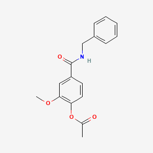 4-[(benzylamino)carbonyl]-2-methoxyphenyl acetate