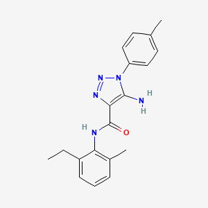 5-amino-N-(2-ethyl-6-methylphenyl)-1-(4-methylphenyl)-1H-1,2,3-triazole-4-carboxamide