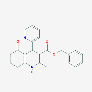 benzyl 2-methyl-5-oxo-4-(2-pyridinyl)-1,4,5,6,7,8-hexahydro-3-quinolinecarboxylate