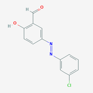 5-[(3-chlorophenyl)diazenyl]-2-hydroxybenzaldehyde