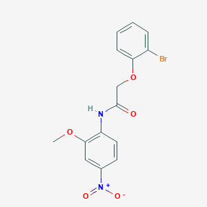 molecular formula C15H13BrN2O5 B4906479 2-(2-bromophenoxy)-N-(2-methoxy-4-nitrophenyl)acetamide 