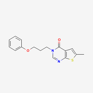 6-methyl-3-(3-phenoxypropyl)thieno[2,3-d]pyrimidin-4(3H)-one