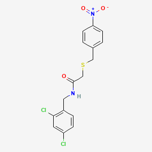 N-(2,4-dichlorobenzyl)-2-[(4-nitrobenzyl)thio]acetamide