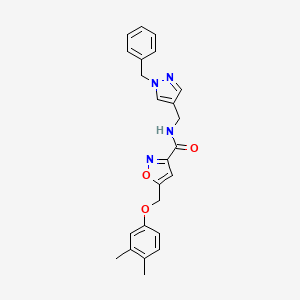 N-[(1-benzyl-1H-pyrazol-4-yl)methyl]-5-[(3,4-dimethylphenoxy)methyl]-3-isoxazolecarboxamide