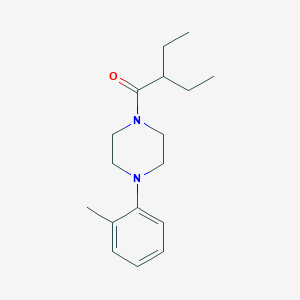 2-ETHYL-1-[4-(2-METHYLPHENYL)PIPERAZINO]-1-BUTANONE