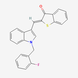 2-{[1-(2-fluorobenzyl)-1H-indol-3-yl]methylene}-1-benzothiophen-3(2H)-one