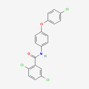 2,5-dichloro-N-[4-(4-chlorophenoxy)phenyl]benzamide