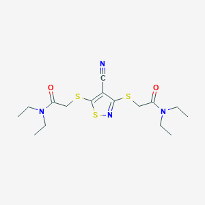 2,2'-[(4-cyano-3,5-isothiazolediyl)bis(thio)]bis(N,N-diethylacetamide)