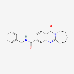 N-benzyl-12-oxo-6,7,8,9,10,12-hexahydroazepino[2,1-b]quinazoline-3-carboxamide