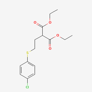 diethyl {2-[(4-chlorophenyl)thio]ethyl}malonate