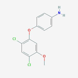 molecular formula C13H11Cl2NO2 B049067 4-(2,4-二氯-5-甲氧基苯氧基)苯胺 CAS No. 125138-50-3