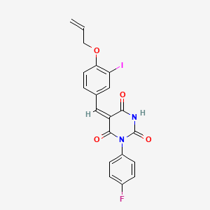 5-[4-(allyloxy)-3-iodobenzylidene]-1-(4-fluorophenyl)-2,4,6(1H,3H,5H)-pyrimidinetrione