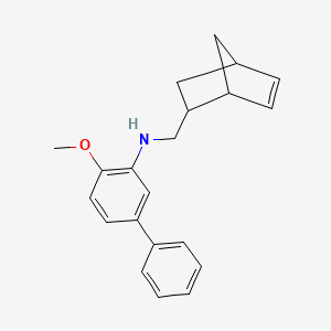 molecular formula C21H23NO B4906717 (bicyclo[2.2.1]hept-5-en-2-ylmethyl)(4-methoxy-3-biphenylyl)amine 