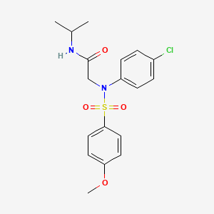 N~2~-(4-chlorophenyl)-N~1~-isopropyl-N~2~-[(4-methoxyphenyl)sulfonyl]glycinamide