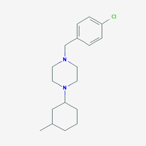 1-(4-chlorobenzyl)-4-(3-methylcyclohexyl)piperazine