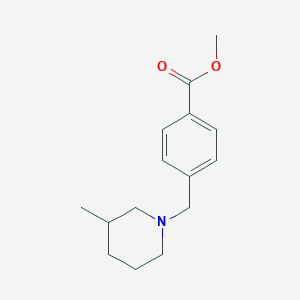 molecular formula C15H21NO2 B4906804 methyl 4-[(3-methyl-1-piperidinyl)methyl]benzoate 