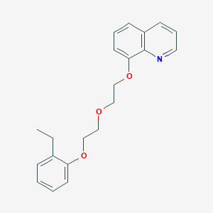 molecular formula C21H23NO3 B4906810 8-{2-[2-(2-ethylphenoxy)ethoxy]ethoxy}quinoline 