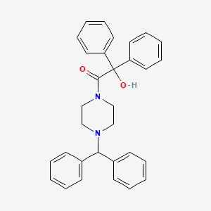 2-[4-(diphenylmethyl)-1-piperazinyl]-2-oxo-1,1-diphenylethanol