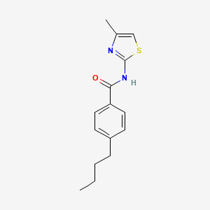 4-butyl-N-(4-methyl-1,3-thiazol-2-yl)benzamide