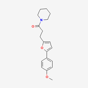 1-{3-[5-(4-methoxyphenyl)-2-furyl]propanoyl}piperidine