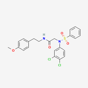 N~2~-(3,4-dichlorophenyl)-N~1~-[2-(4-methoxyphenyl)ethyl]-N~2~-(phenylsulfonyl)glycinamide