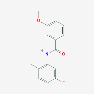 molecular formula C15H14FNO2 B4906881 N-(5-fluoro-2-methylphenyl)-3-methoxybenzamide 