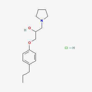 1-(4-propylphenoxy)-3-(1-pyrrolidinyl)-2-propanol hydrochloride