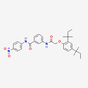 3-({[2,4-bis(1,1-dimethylpropyl)phenoxy]acetyl}amino)-N-(4-nitrophenyl)benzamide