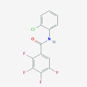 molecular formula C13H6ClF4NO B4906899 N-(2-chlorophenyl)-2,3,4,5-tetrafluorobenzamide 