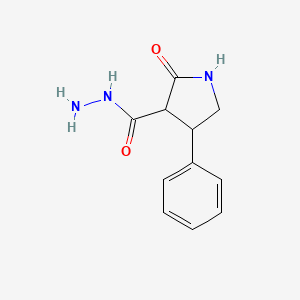 2-oxo-4-phenyl-3-pyrrolidinecarbohydrazide