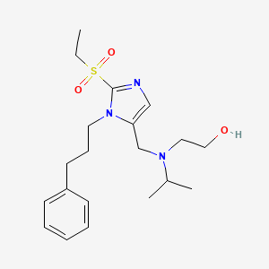 2-[{[2-(ethylsulfonyl)-1-(3-phenylpropyl)-1H-imidazol-5-yl]methyl}(isopropyl)amino]ethanol