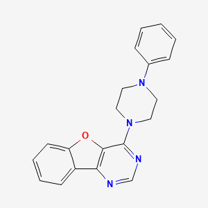 4-(4-phenyl-1-piperazinyl)[1]benzofuro[3,2-d]pyrimidine