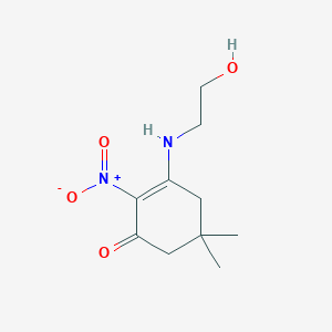 3-[(2-hydroxyethyl)amino]-5,5-dimethyl-2-nitro-2-cyclohexen-1-one