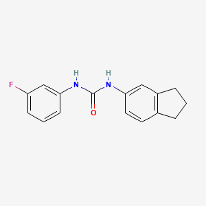 N-(2,3-dihydro-1H-inden-5-yl)-N'-(3-fluorophenyl)urea