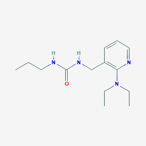 molecular formula C14H24N4O B4906997 N-{[2-(diethylamino)-3-pyridinyl]methyl}-N'-propylurea 