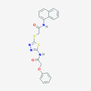N-(5-{[2-(1-naphthylamino)-2-oxoethyl]sulfanyl}-1,3,4-thiadiazol-2-yl)-2-phenoxyacetamide