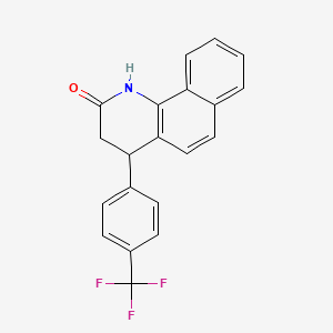 4-[4-(trifluoromethyl)phenyl]-3,4-dihydrobenzo[h]quinolin-2(1H)-one