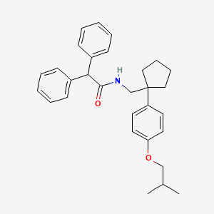 N-{[1-(4-isobutoxyphenyl)cyclopentyl]methyl}-2,2-diphenylacetamide