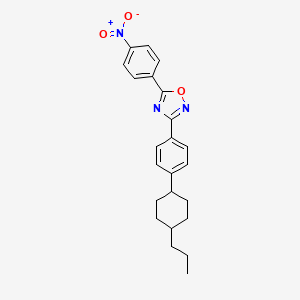 5-(4-nitrophenyl)-3-[4-(4-propylcyclohexyl)phenyl]-1,2,4-oxadiazole