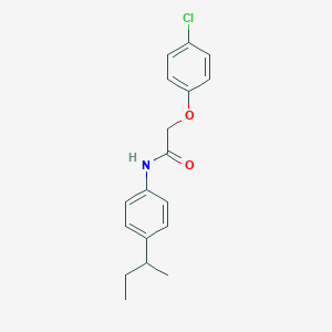 molecular formula C18H20ClNO2 B4907068 N-(4-sec-butylphenyl)-2-(4-chlorophenoxy)acetamide 