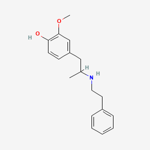 2-methoxy-4-{2-[(2-phenylethyl)amino]propyl}phenol