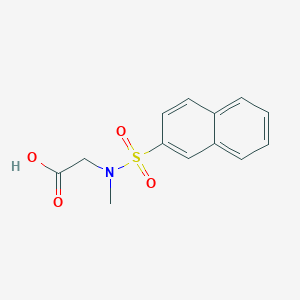 molecular formula C13H13NO4S B049071 (甲基(2-萘磺酰基)氨基)乙酸 CAS No. 123760-47-4