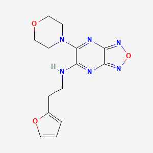 N-[2-(2-furyl)ethyl]-6-(4-morpholinyl)[1,2,5]oxadiazolo[3,4-b]pyrazin-5-amine