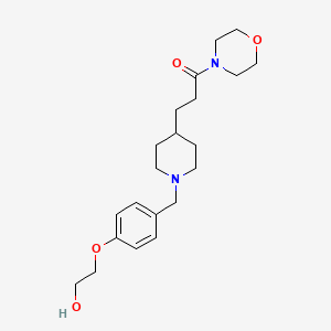 2-[4-({4-[3-(4-morpholinyl)-3-oxopropyl]-1-piperidinyl}methyl)phenoxy]ethanol