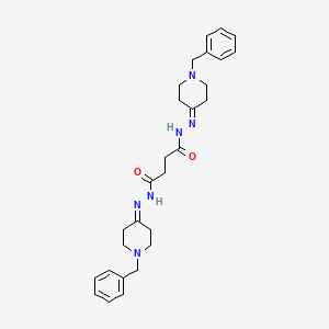 N',N'-bis(1-benzylpiperidin-4-ylidene)butanedihydrazide