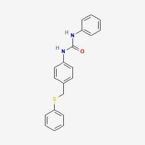 N-phenyl-N'-{4-[(phenylthio)methyl]phenyl}urea