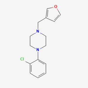 molecular formula C15H17ClN2O B4907190 1-(2-chlorophenyl)-4-(3-furylmethyl)piperazine 